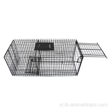 Zwart poeder gecoate metalen val